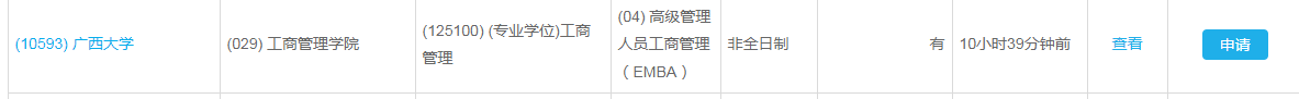 2023年廣西大學EMBA接受調劑！